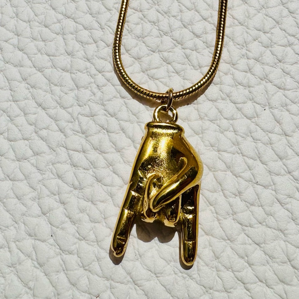 Rock N Roll Devil Horns Statement Necklace